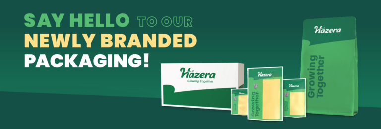 Hazera 推出全新包装设计，作为其品牌重塑之旅的一部分。